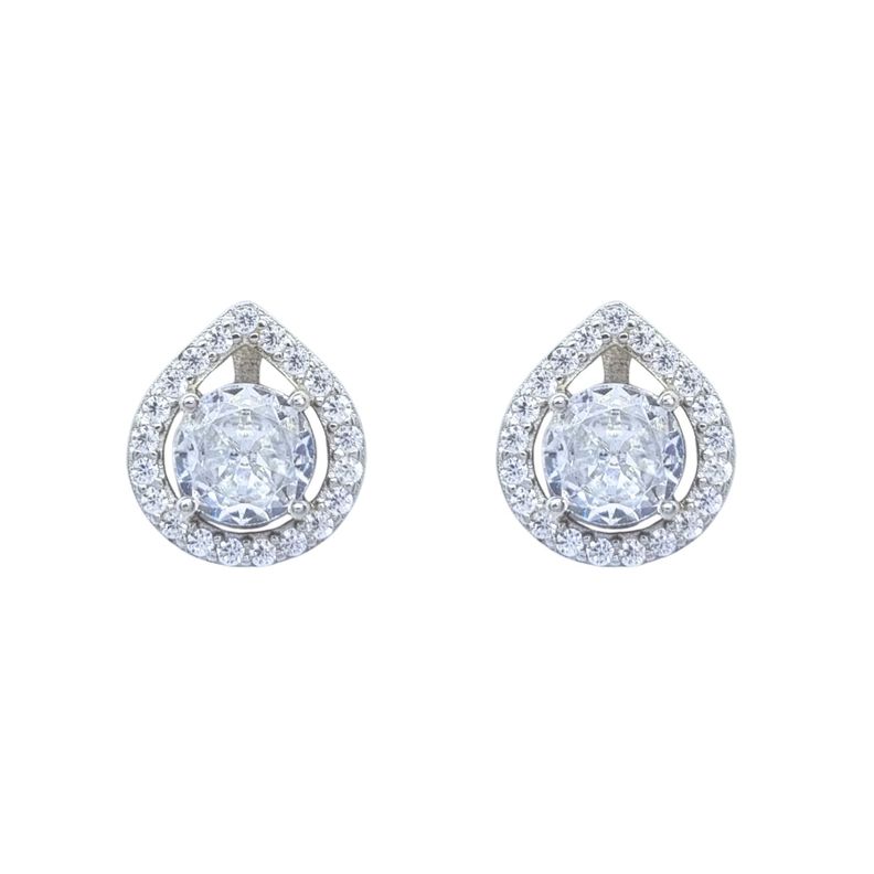 Aros Gota Circones Plata 925