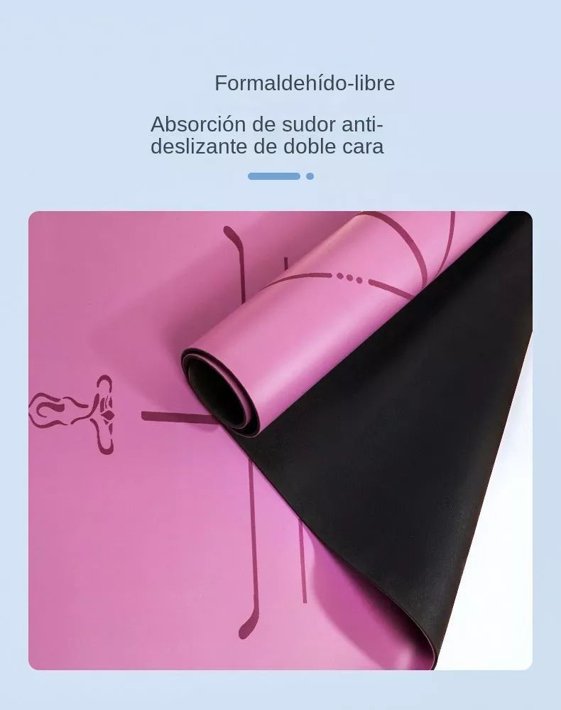 Mat Yoga Caucho Natural Para Ejercicios, 5mm Más Funda-2