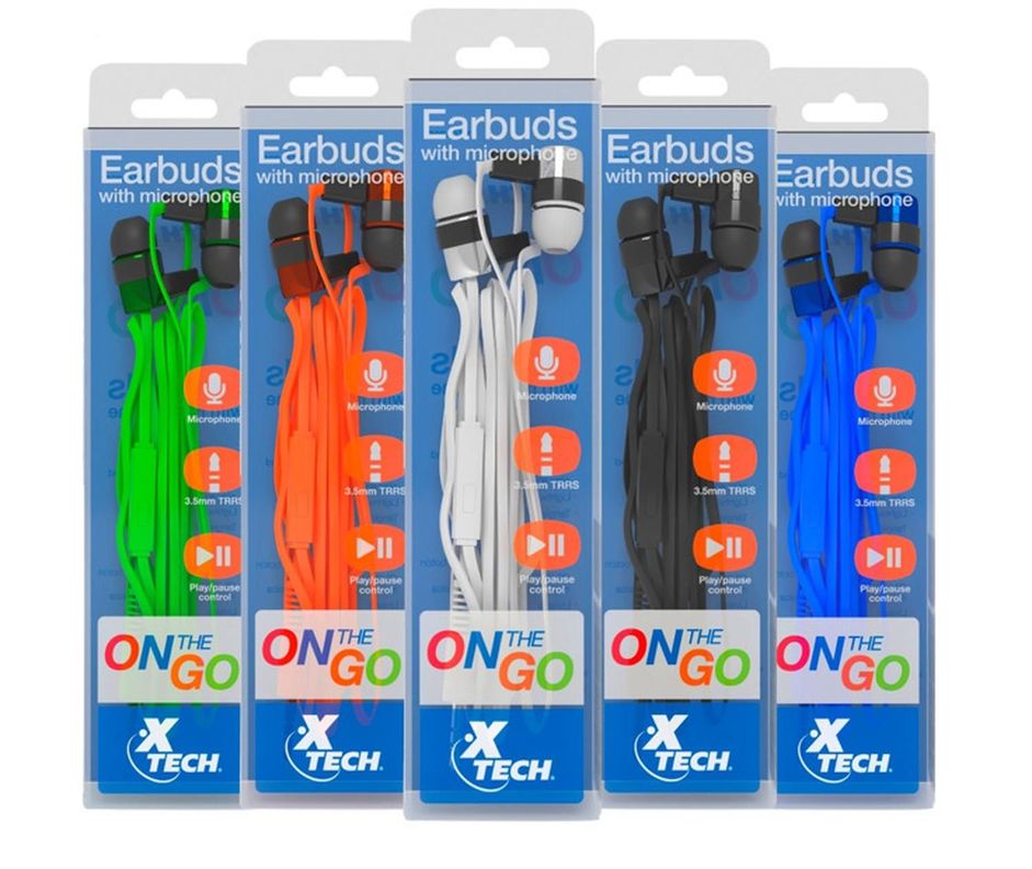 Audífonos Con Micrófono Earbuds On The Go Xtg-235-1