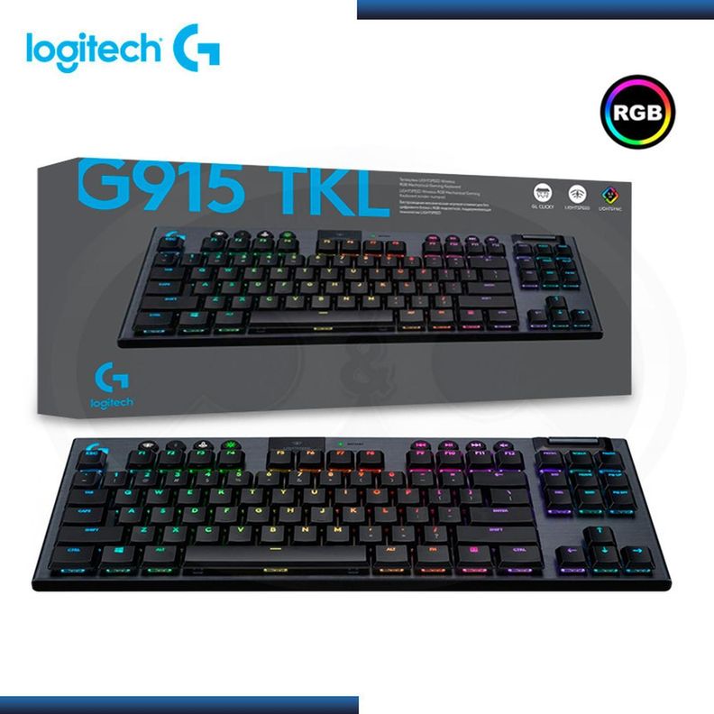 Teclado Mecánico Inalámbrico Logitech G915 Tkl Rgb Lightspee-1