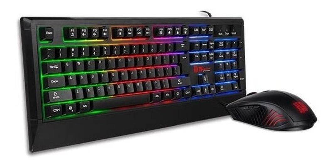 Kit Combo Teclado Y Mouse Gamer Thermaltake Challenger-0
