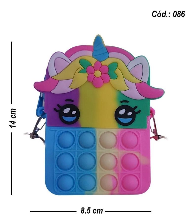 Cartera De Pop It Juguetes Antiestres Infantil 086 14x8.5cm-1