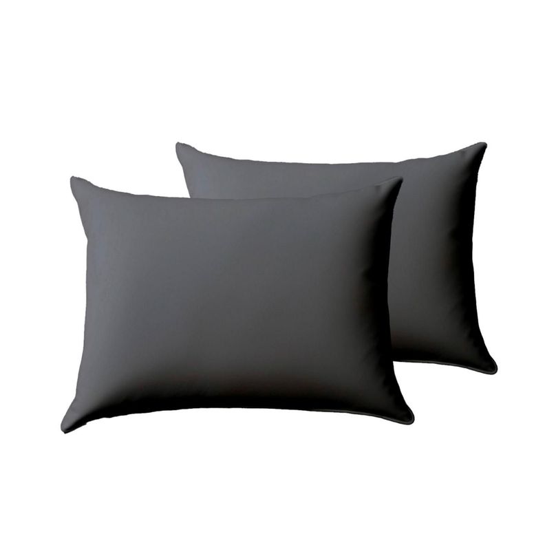 Pack de Almohada 70x40 cm Comodidad para un Sueño Reparador Gris-0