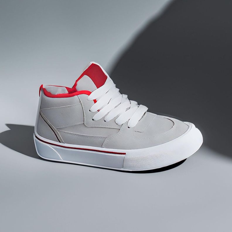 Zapatillas Juvenil Hombre Mujer Urbano Skate Caña Alta 7630-3