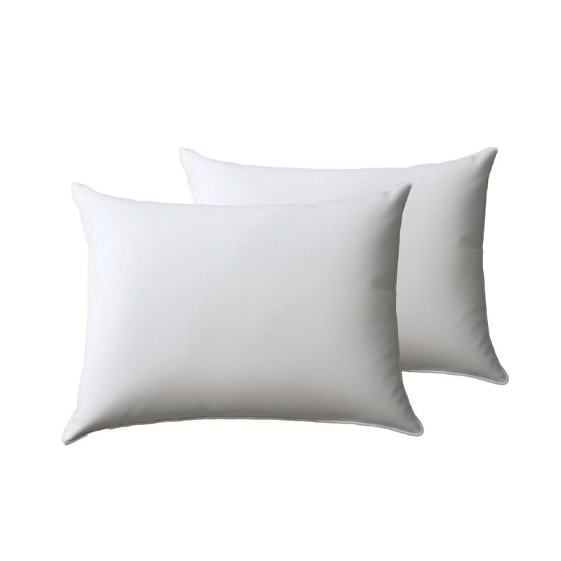 Pack de Almohada 70x40 cm Comodidad para un Sueño Reparador Blanco-0