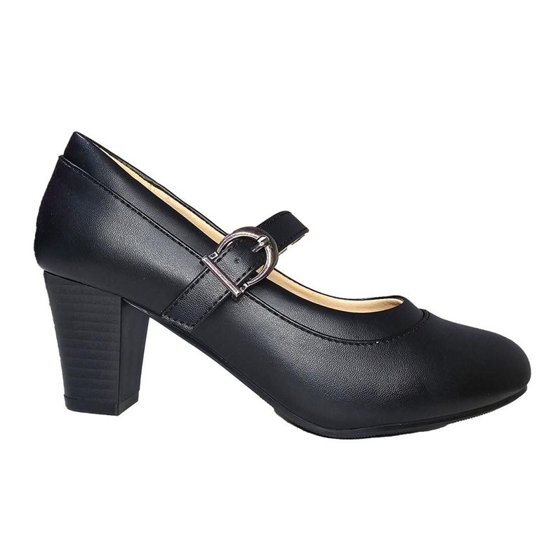 Zapato De Cueca Para Mujer con Hebilla y Tacón 7598-0