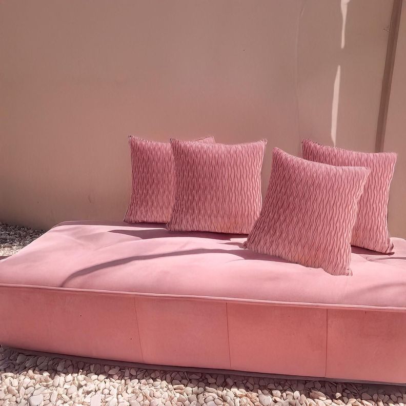 Fundas De Cojin Decorativa 45x45 moderna Rosa PACK 4 U-0