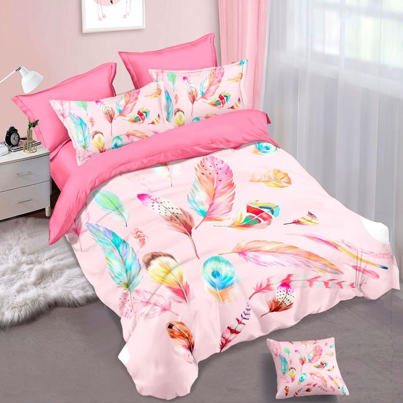 Cubrecama Quilt Verano 1.5 Plazas +funda 50x70 Plumas Pa 606