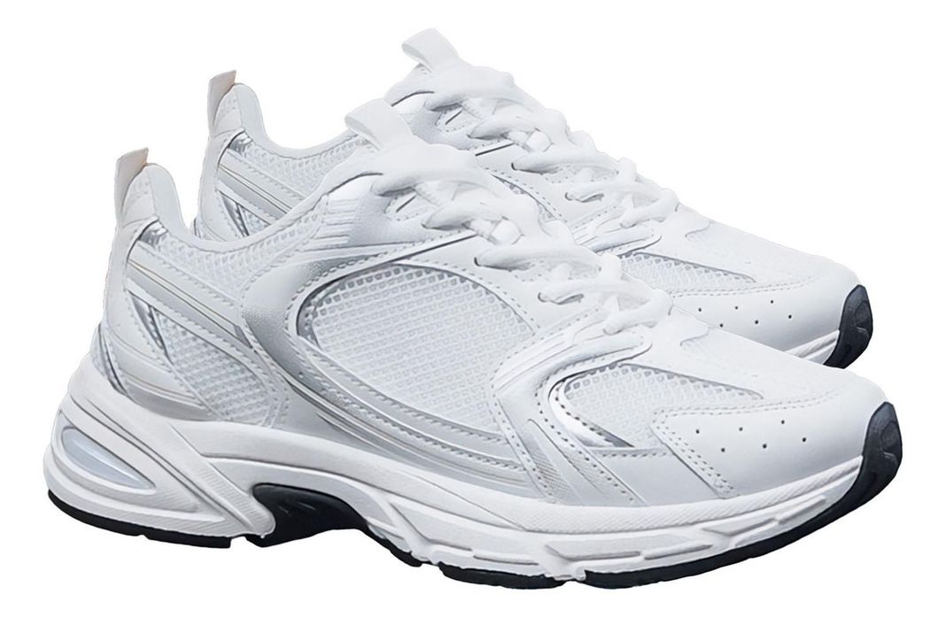 Zapatillas Hombre Moda Chunky Deportivas Blancas 7648-1