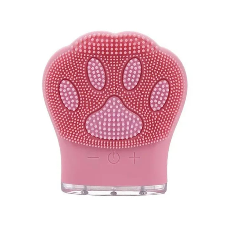 Cepillo De Limpieza Facial De Silicona En Forma Pata De Gato-0