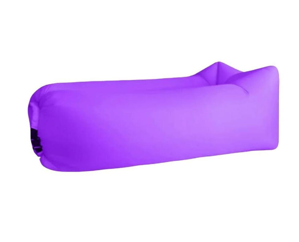 Banana Sofa Inflable Para Acampar Morado-0