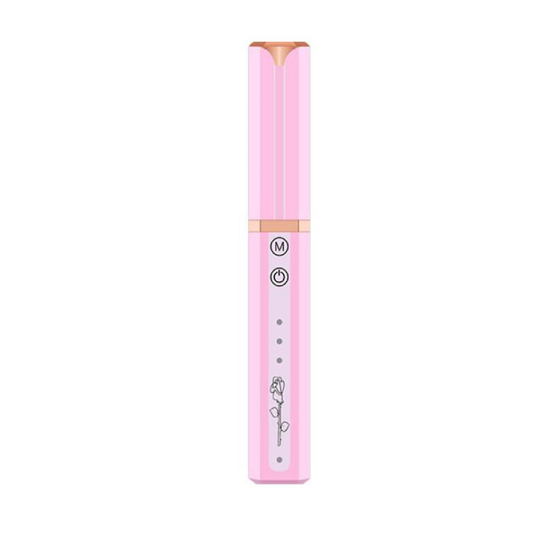 Mini Encrespador Rizador De Pestañas Térmico Usb Rosado -0