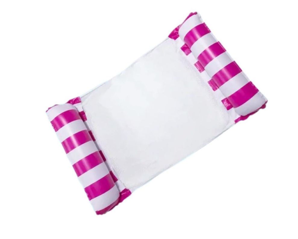 Flotador Tipo Silla Hamaca Inflable Para Piscina Rosado-0