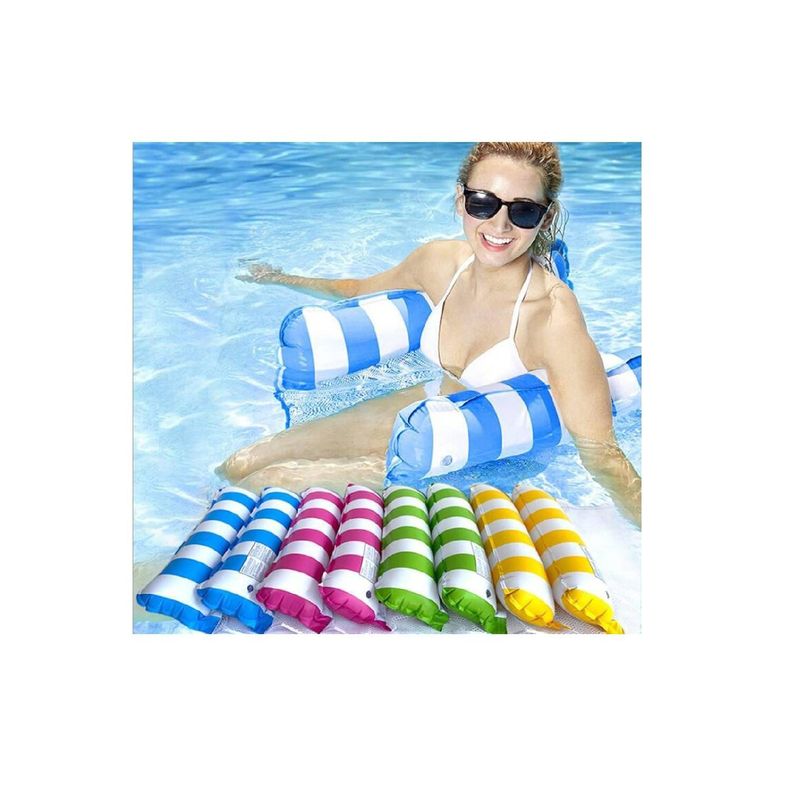 Flotador Tipo Silla Hamaca Inflable Para Piscina Rosado-1