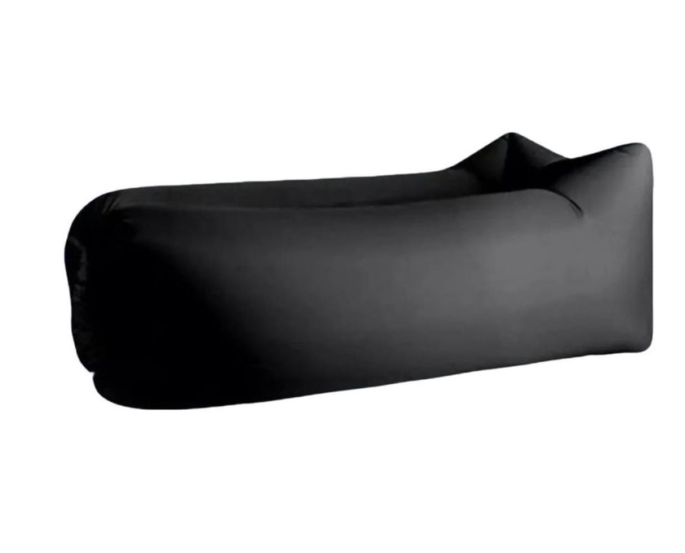 Banana Sofa Inflable Para Acampar Negro-0