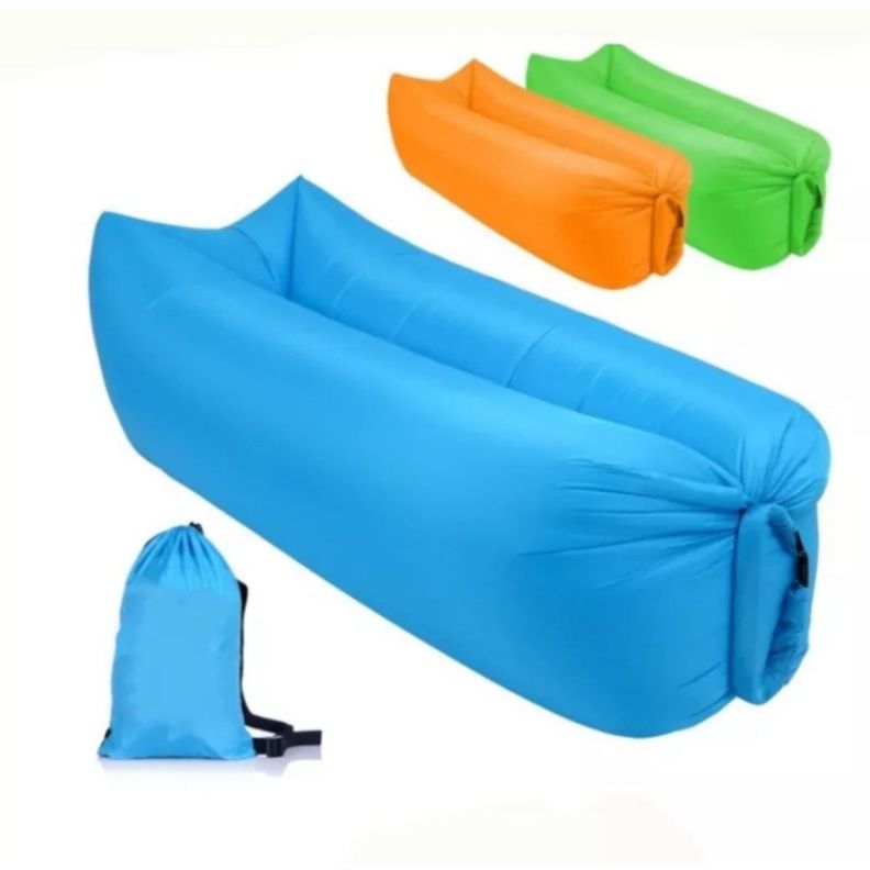 Banana Sofa Inflable Para Acampar Verde-1