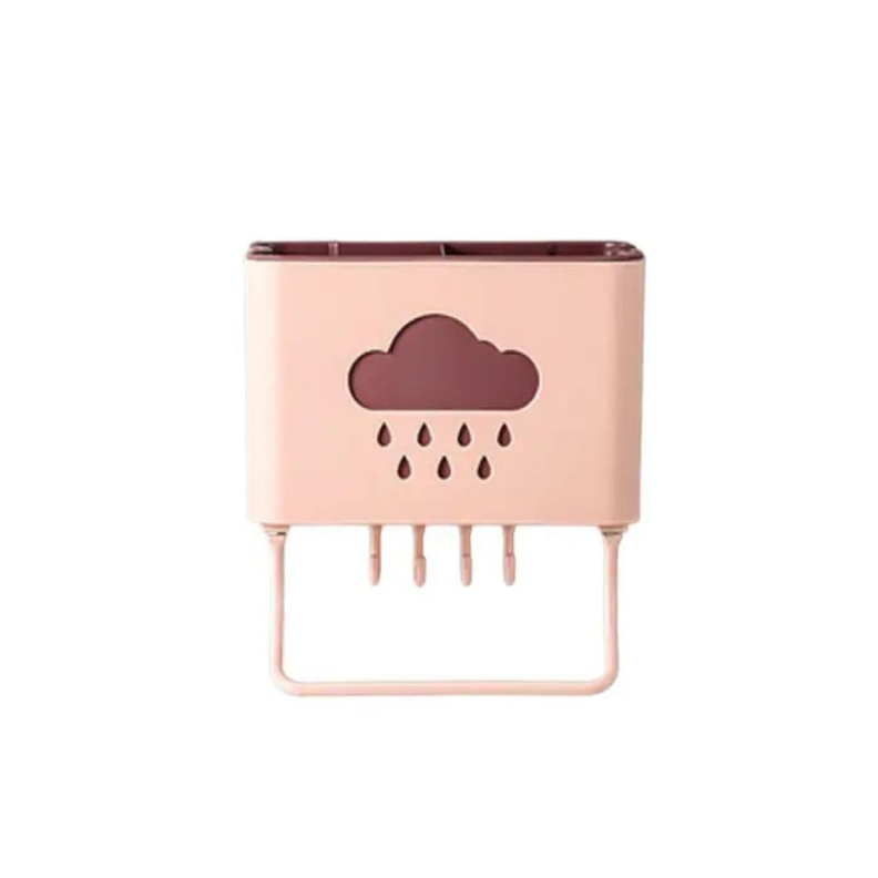 Organizadores Para Cocina, Con Escurridor De Utensilios Rosado -0