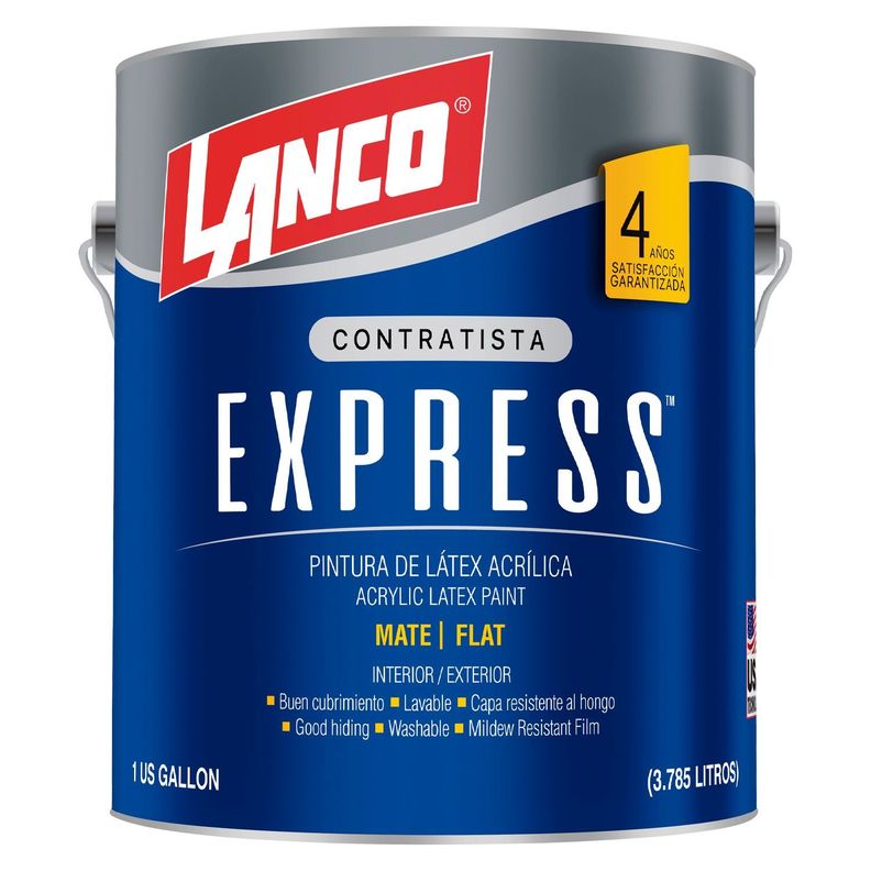 Pintura latex lanco express 1 GL Blanco