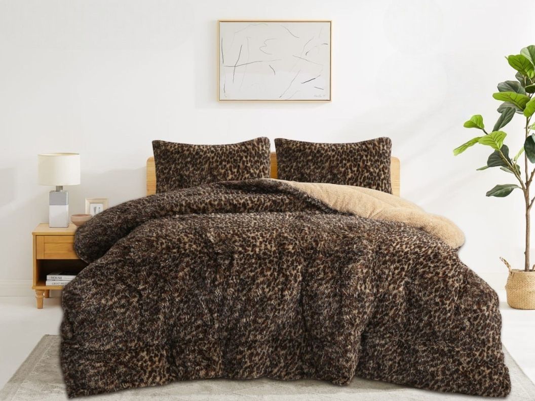 COBERTOR DE INVIERNO PELUDO CON DISEÑO KING-1