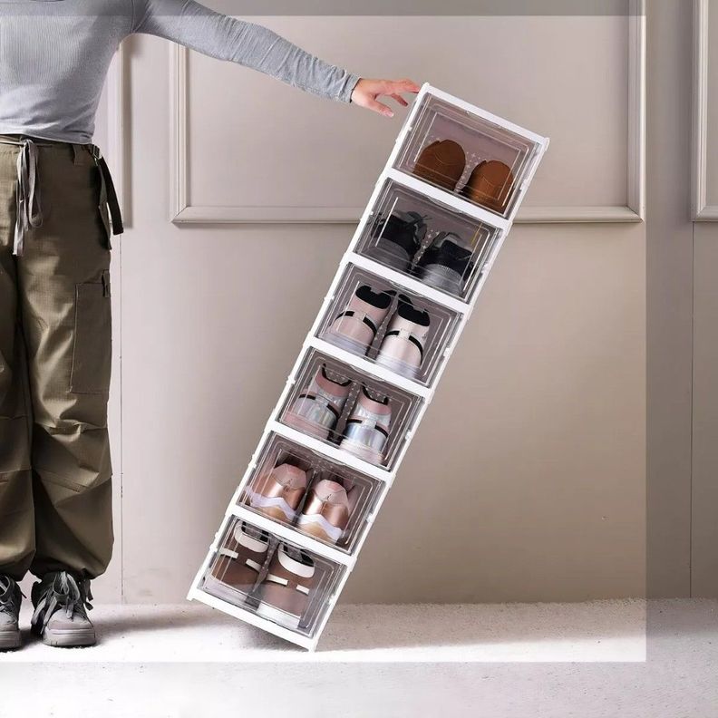 Zapatera Plegable 6 Niveles Una Pieza Firme Sin Instalación-1