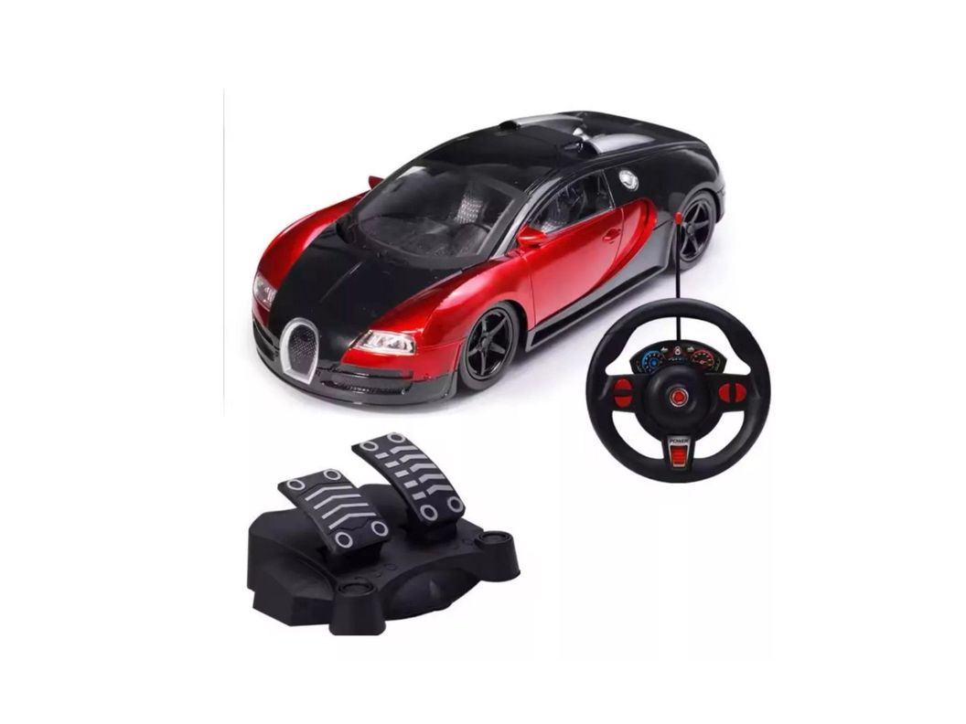 Auto A Control Remoto Con Pedales Juguete Niños-0