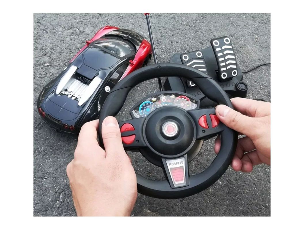 Auto A Control Remoto Con Pedales Juguete Niños-1