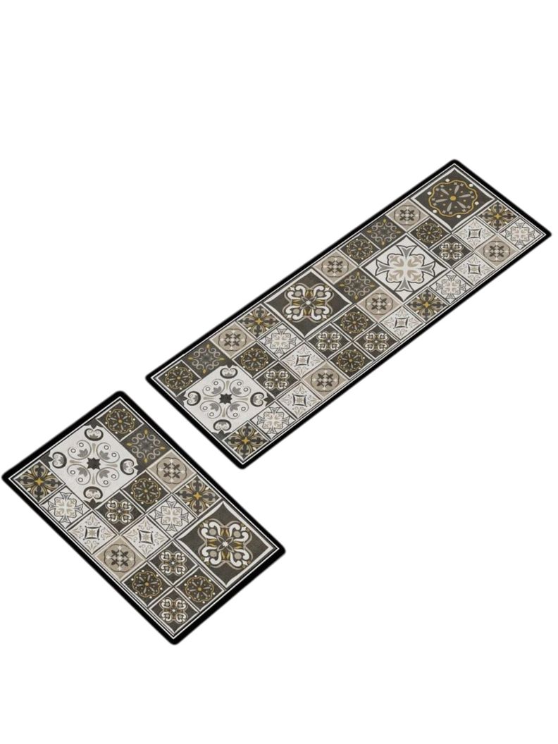 ALFOMBRAS DE COCINA 2 PIEZAS ANTIDESLIZANTE GOMA 01