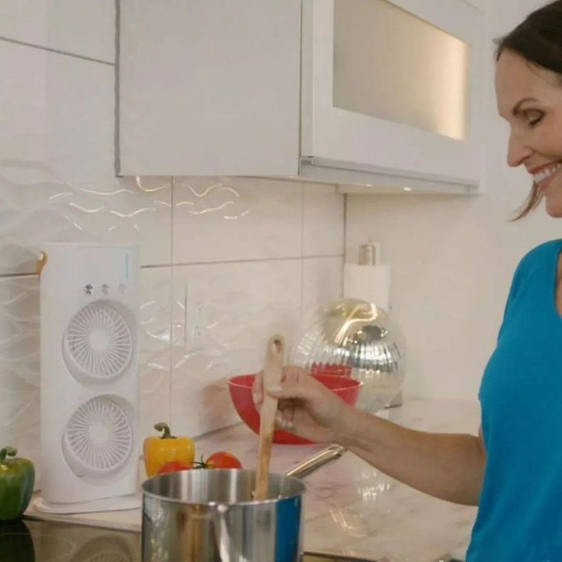 Doble Ventilador De Aire Frío Humidificador Para Escritorio-1