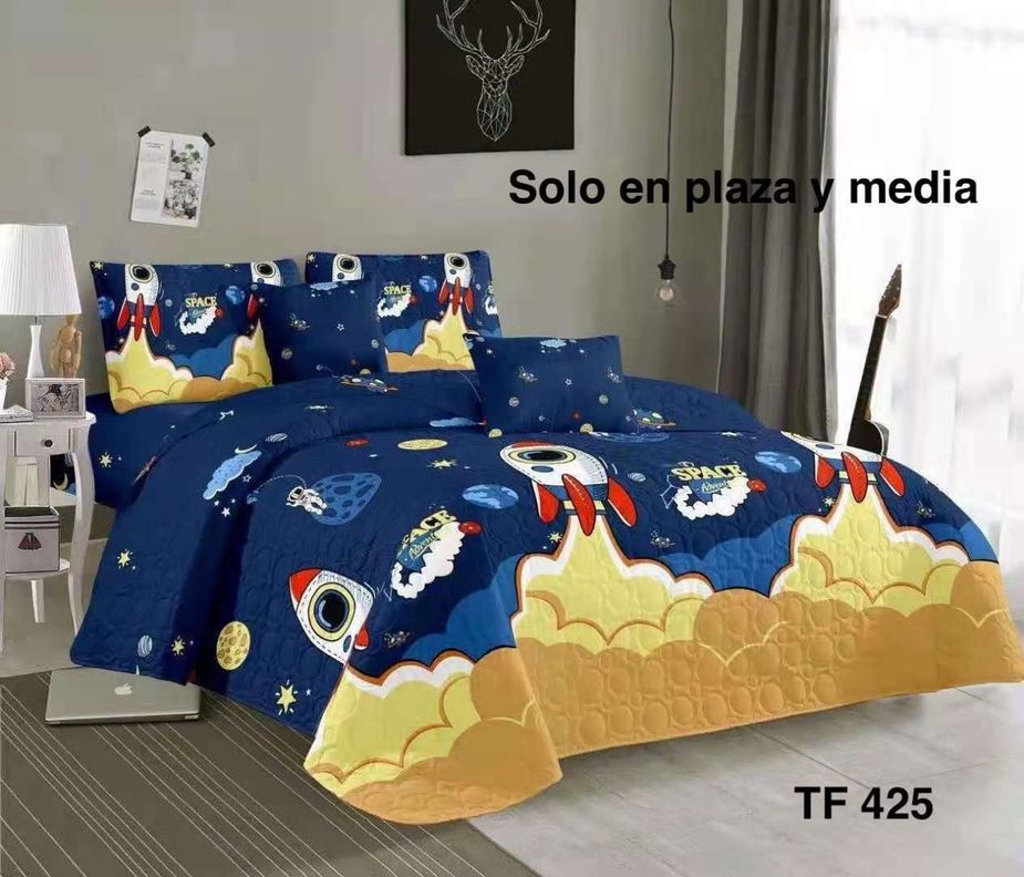 CUBRECAMA QUILT DE VERANO 1.5 PLAZA-1