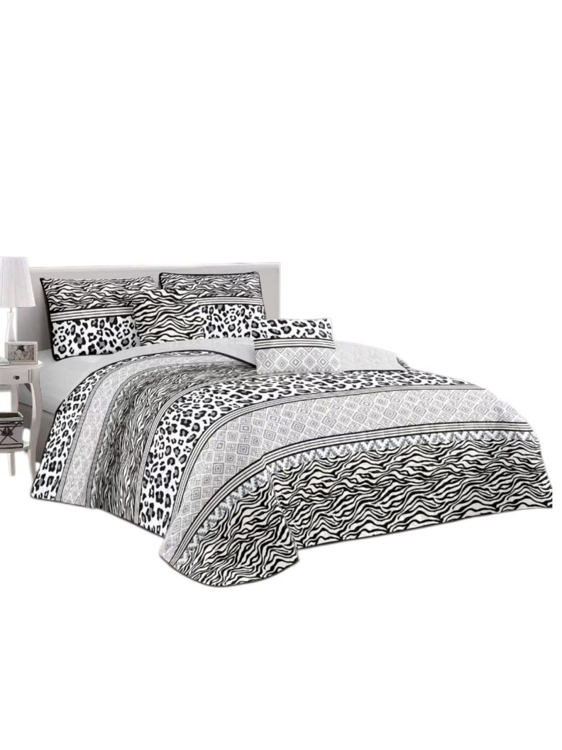 CUBRECAMA QUILT DE VERANO CON DISEÑO TF PLAZA Y MEDIA 17