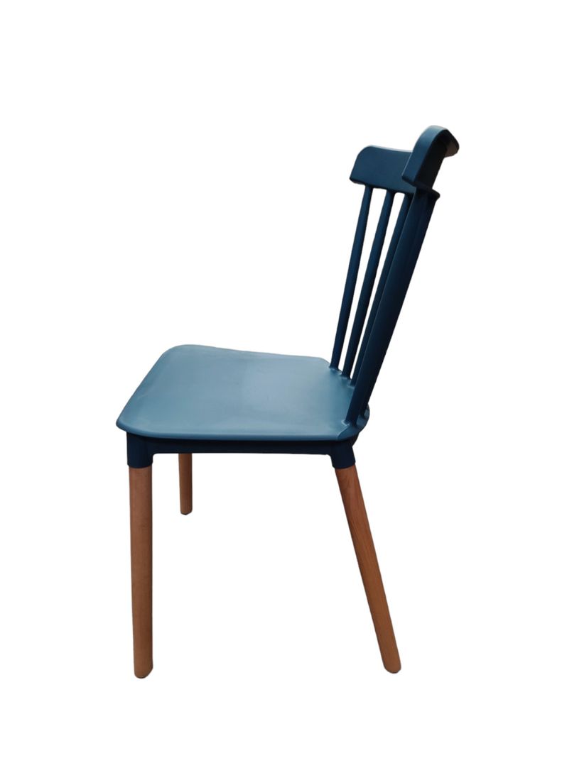 Pack 6 Sillas Windsor Comedor, Terraza, Restaurant- Azul Petroleo-2