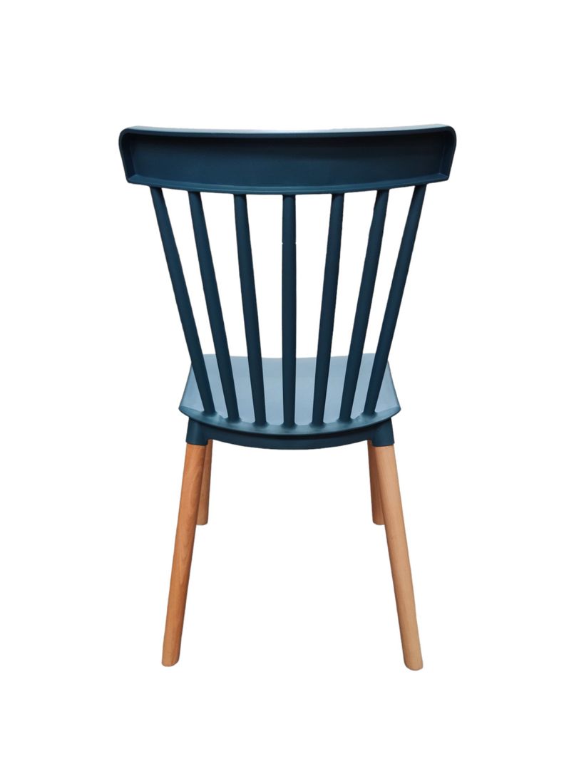 Pack 6 Sillas Windsor Comedor, Terraza, Restaurant- Azul Petroleo-3