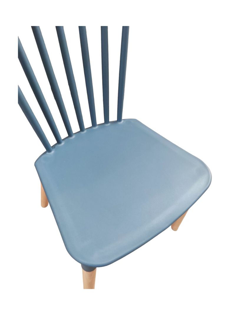 Pack 6 Sillas Windsor Comedor, Terraza, Restaurant- Azul Petroleo-4