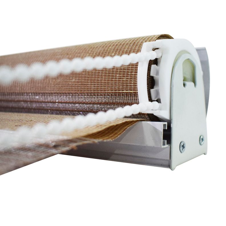 Cortina Roller Zebra Blackout 140x240cm - Café-2