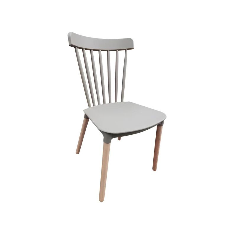 Pack 6 Sillas Windsor Comedor, Terraza, Restaurant-Gris Claro-2