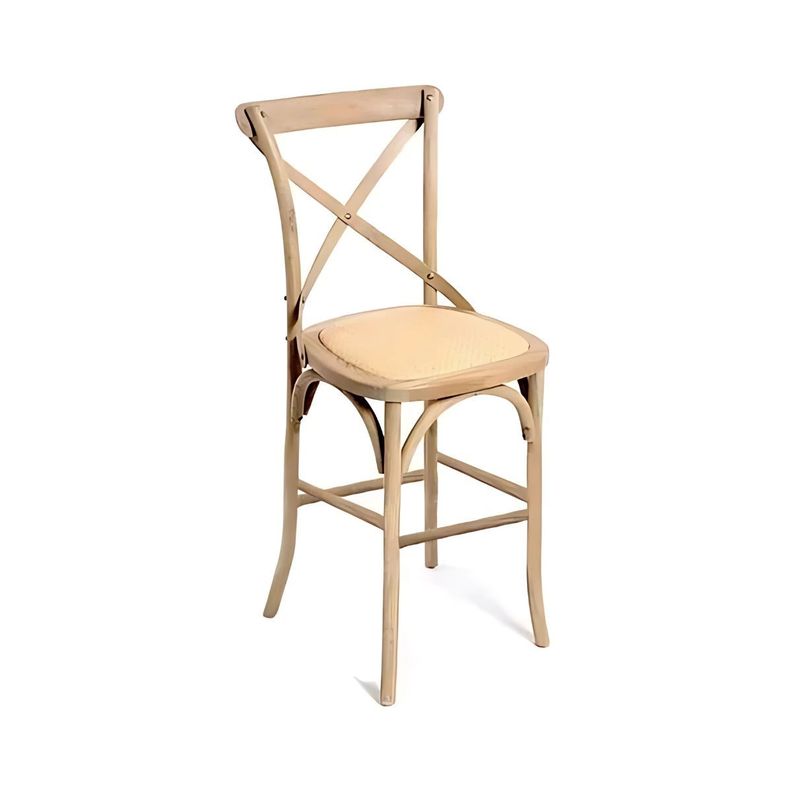 Piso Crossback Provincial Madera Olmo Taburete- Café-0