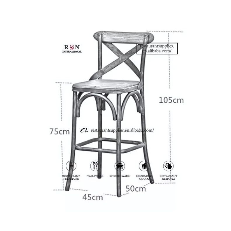 Piso Crossback Provincial Madera Olmo Taburete- Café-2