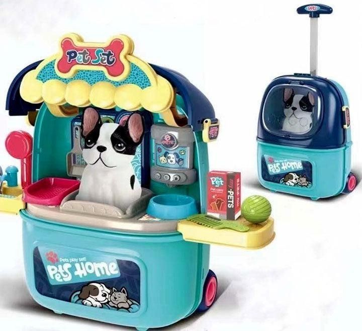 Maleta Set Salon De Belleza Para Mascota, Juego Rol, Niños-0