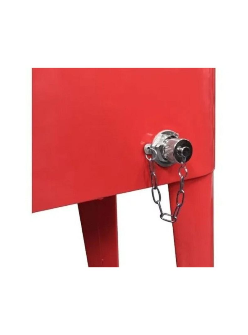 Cooler Retro Metalico Con Ruedas 60 Lts- ROJO-3