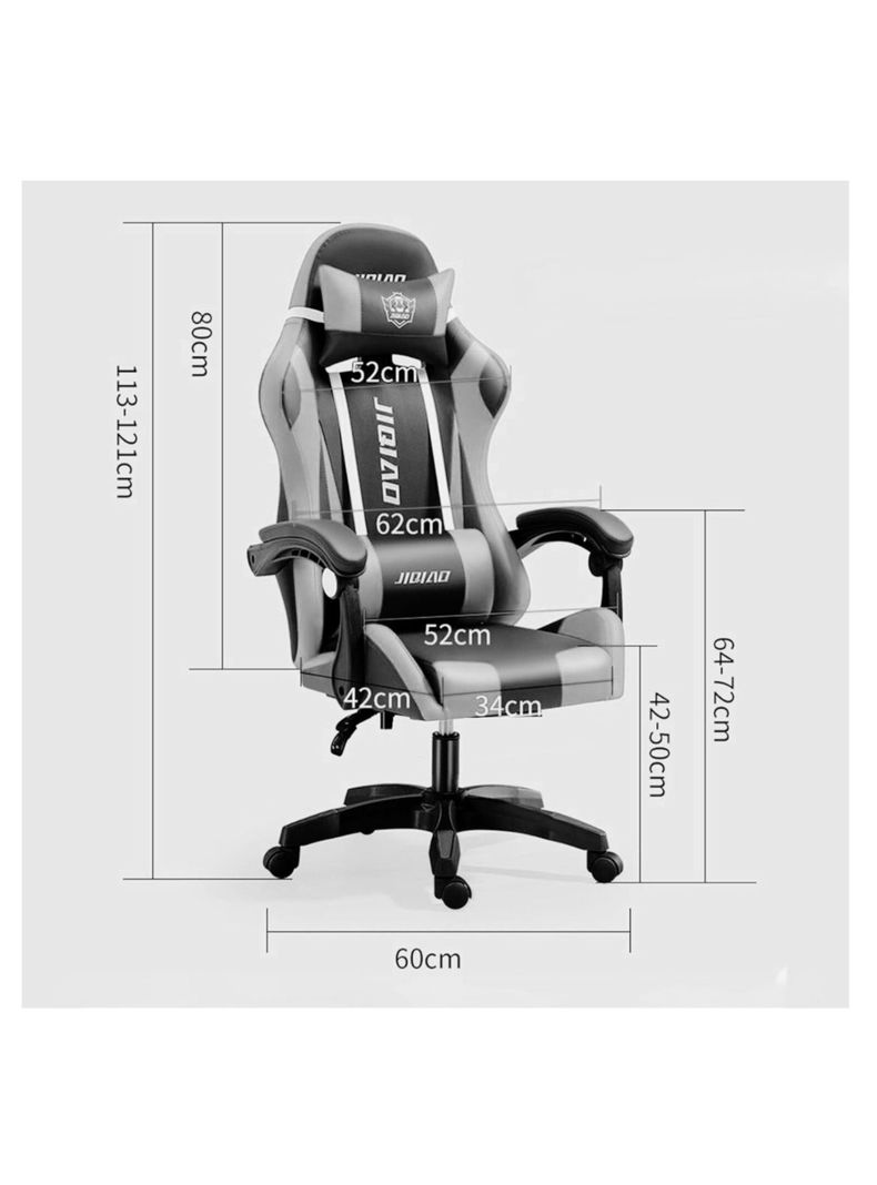 Silla Gamer JIQIAO- Azul/ Blanco-1