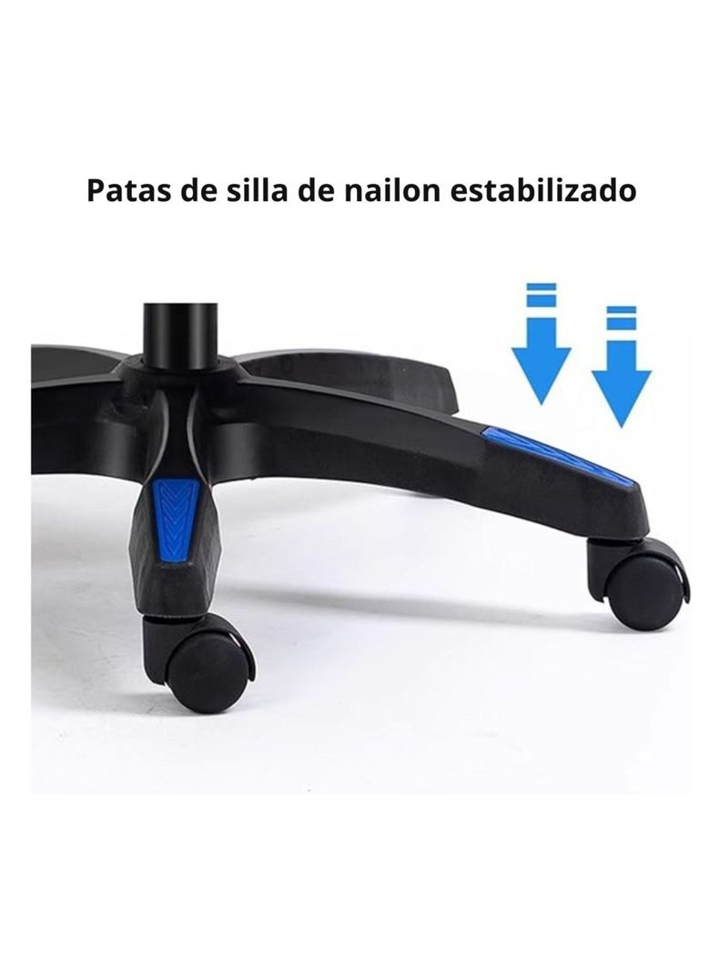 Silla Gamer JIQIAO- Azul/ Blanco-2