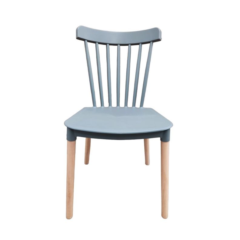 Pack 6 Sillas Windsor Comedor, Terraza, Restaurant- Gris Oscuro-1