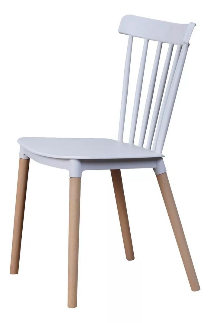 Pack 4 Sillas Windsor Comedor, Terraza, Restaurant- Blanca-2