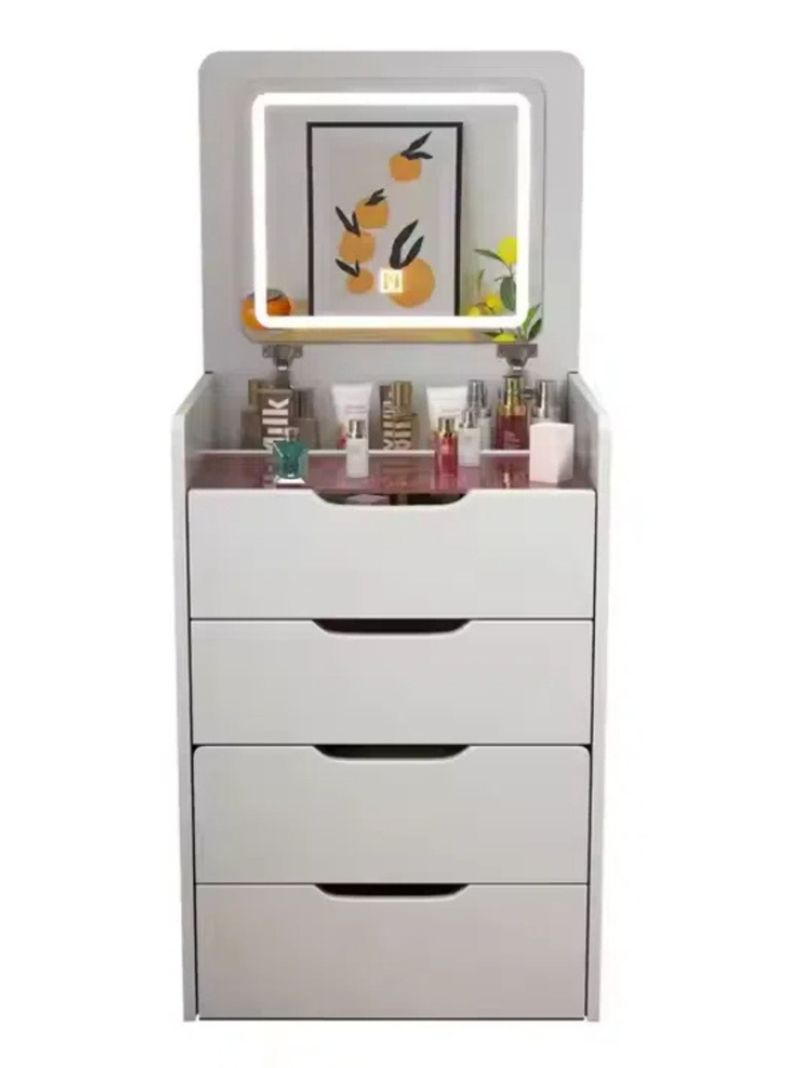 Tocador 3 en 1 con Taburete y Luz LED