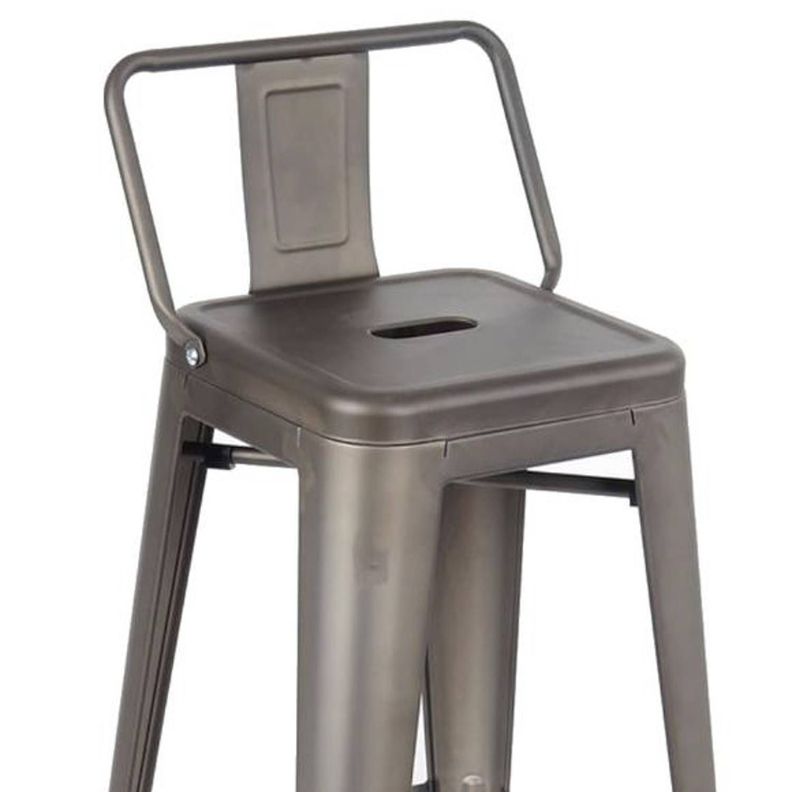Pack 4 Pisos Taburetes Tolix 66 Cm- Plata-1