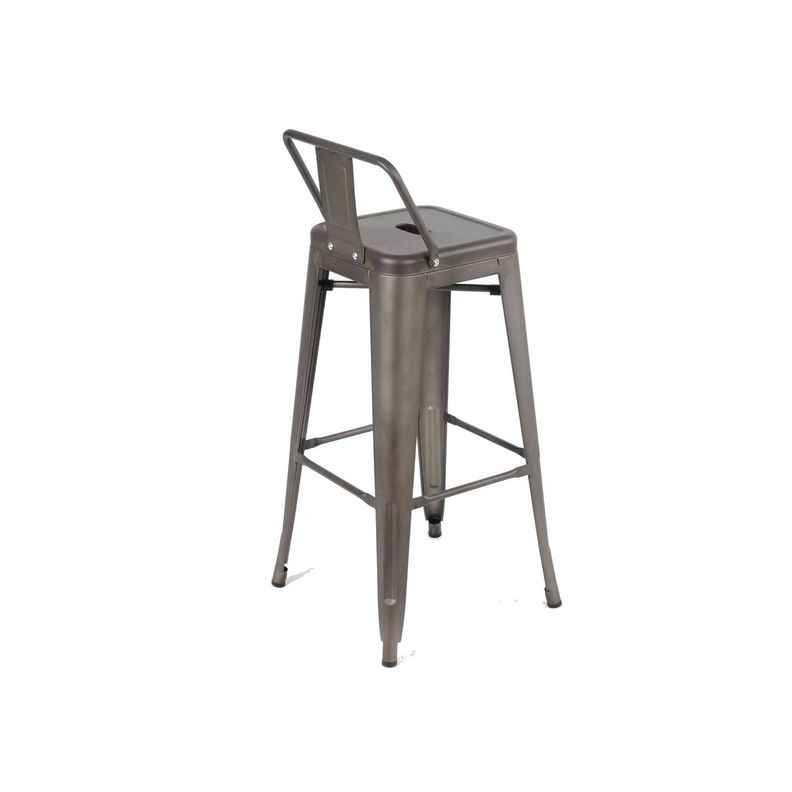 Pack 4 Pisos Taburetes Tolix 66 Cm- Plata-2
