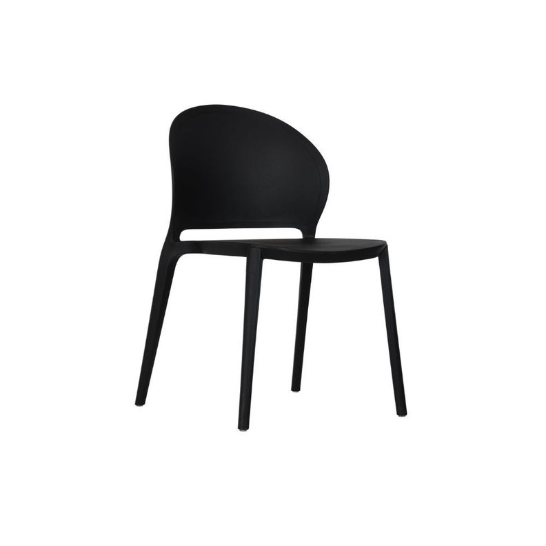 Pack 4 Sillas Moscu, Comedor, Cafeteria O Casino- Negra Negro