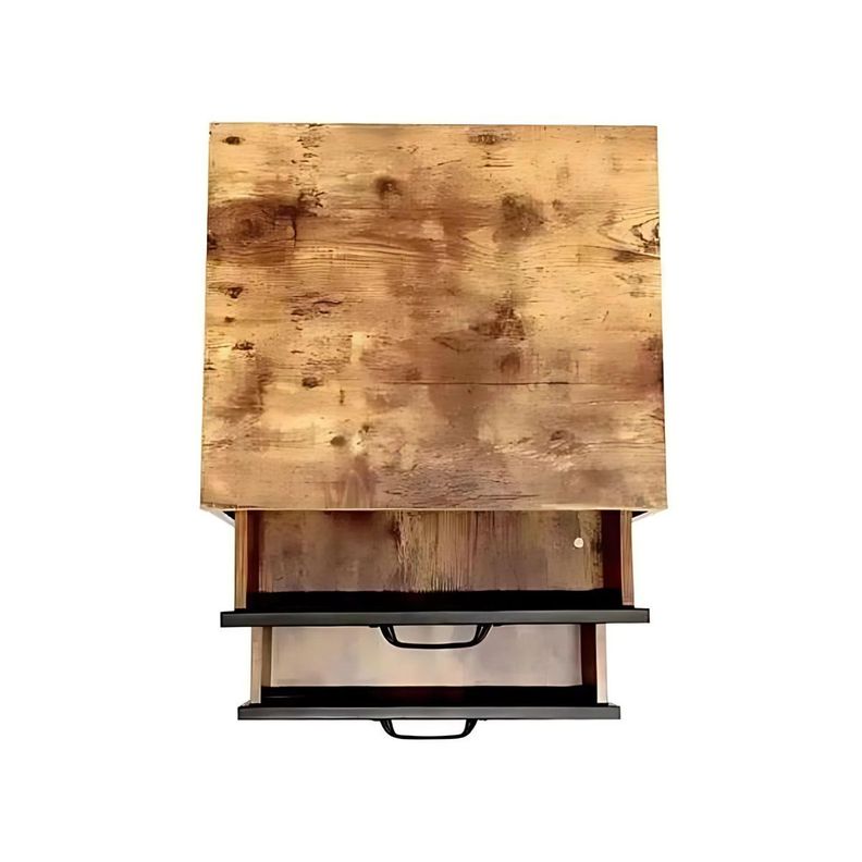Velador Gibson Mueble Madera Fierro Hogar Dormitorio-1