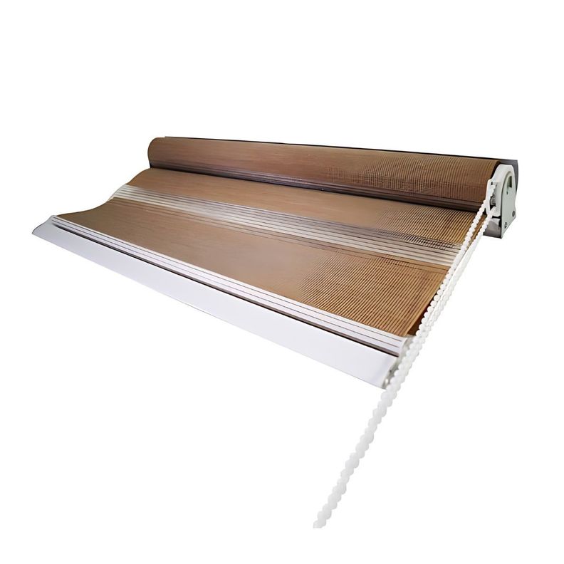 Cortina Roller Zebra Blackout 120x120cm - Café-0