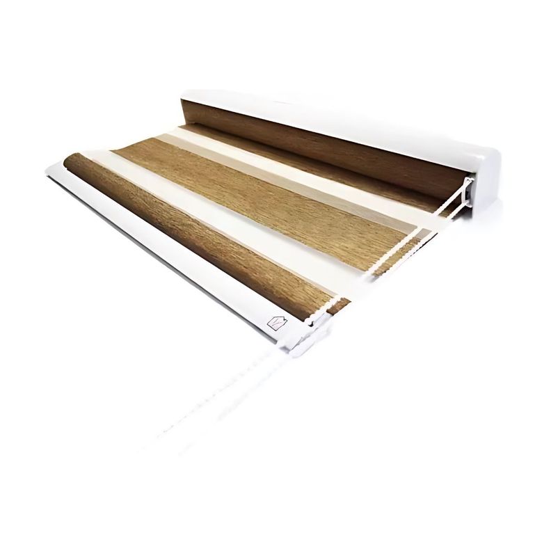 Cortina Roller Zebra Blackout 120x240cm - Café-0